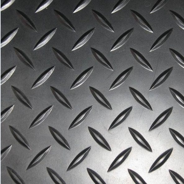 PAVIMENTO SBR 65º SHORE A - DIAMANTES + BASE CON IMPRESION TEXTIL - 1.200 mm (10 ML) (3 MM) (NEGRO)